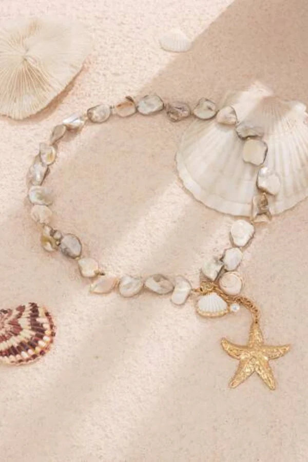 Tatiana Deniz Kabuğu Kolye ve Bileklik Seti