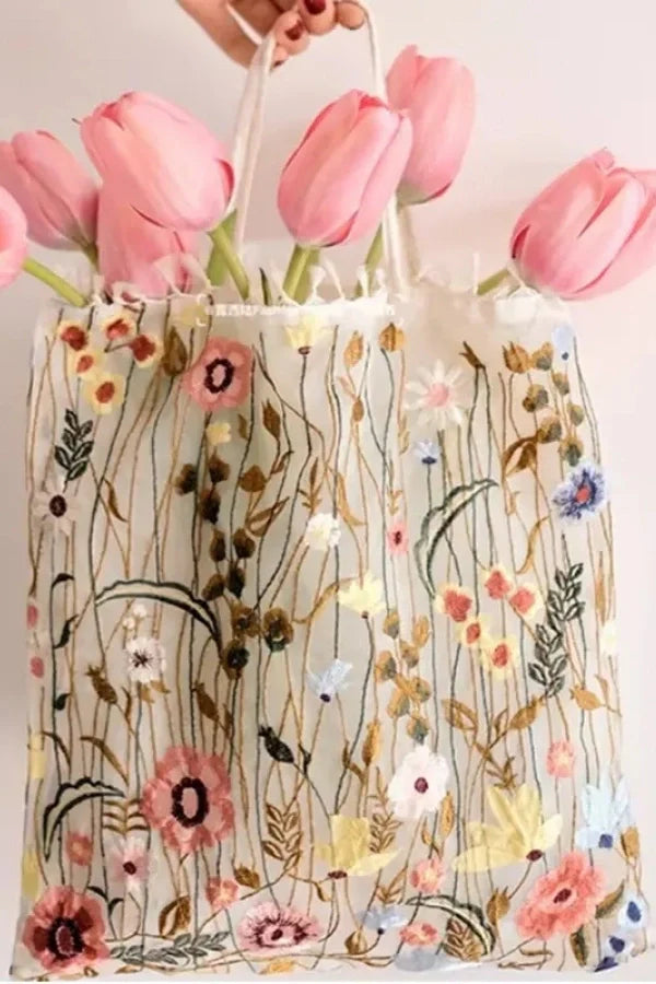 Lakelyn Çiçekli Tote Çanta