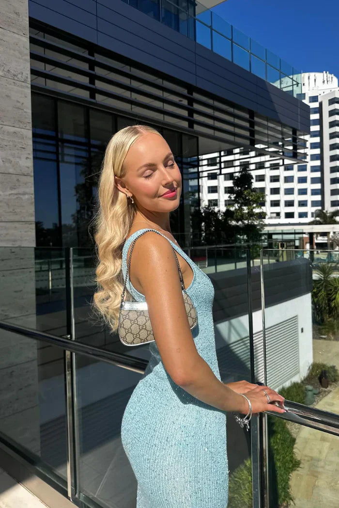 Elsie Işıltılı Maksi Elbise