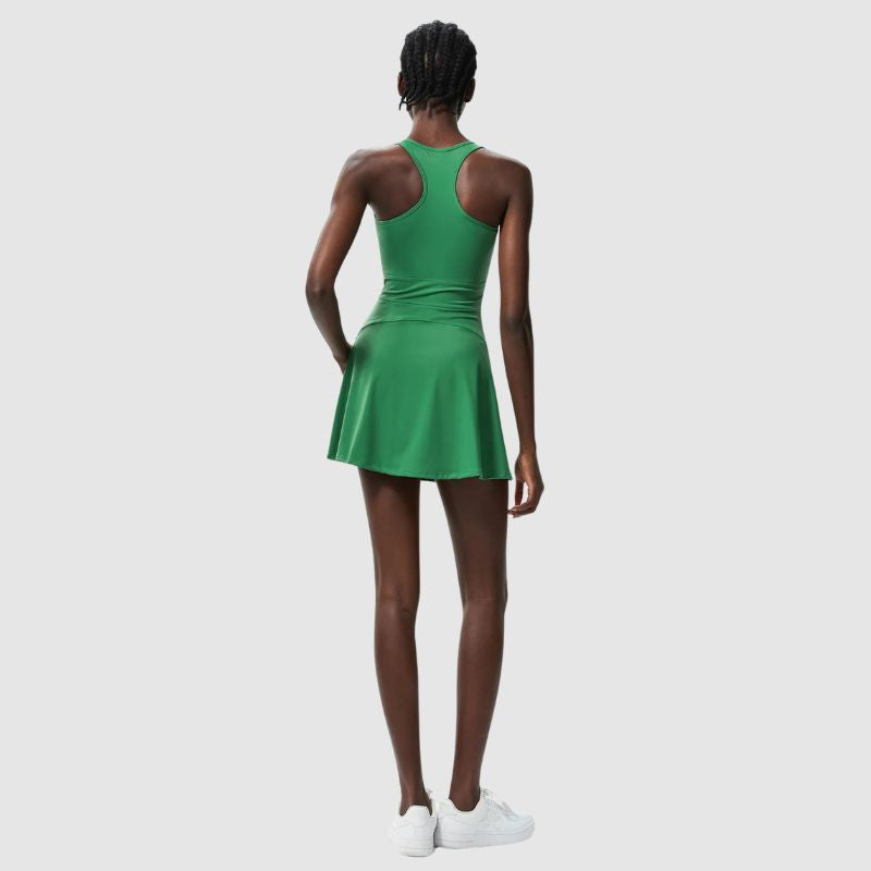 Ön Fermuarlı Atletik Tank Elbise