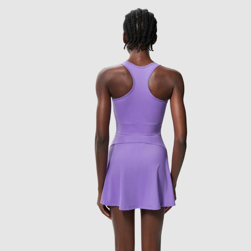 Ön Fermuarlı Atletik Tank Elbise