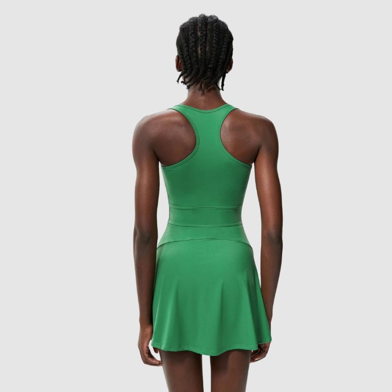 Ön Fermuarlı Atletik Tank Elbise