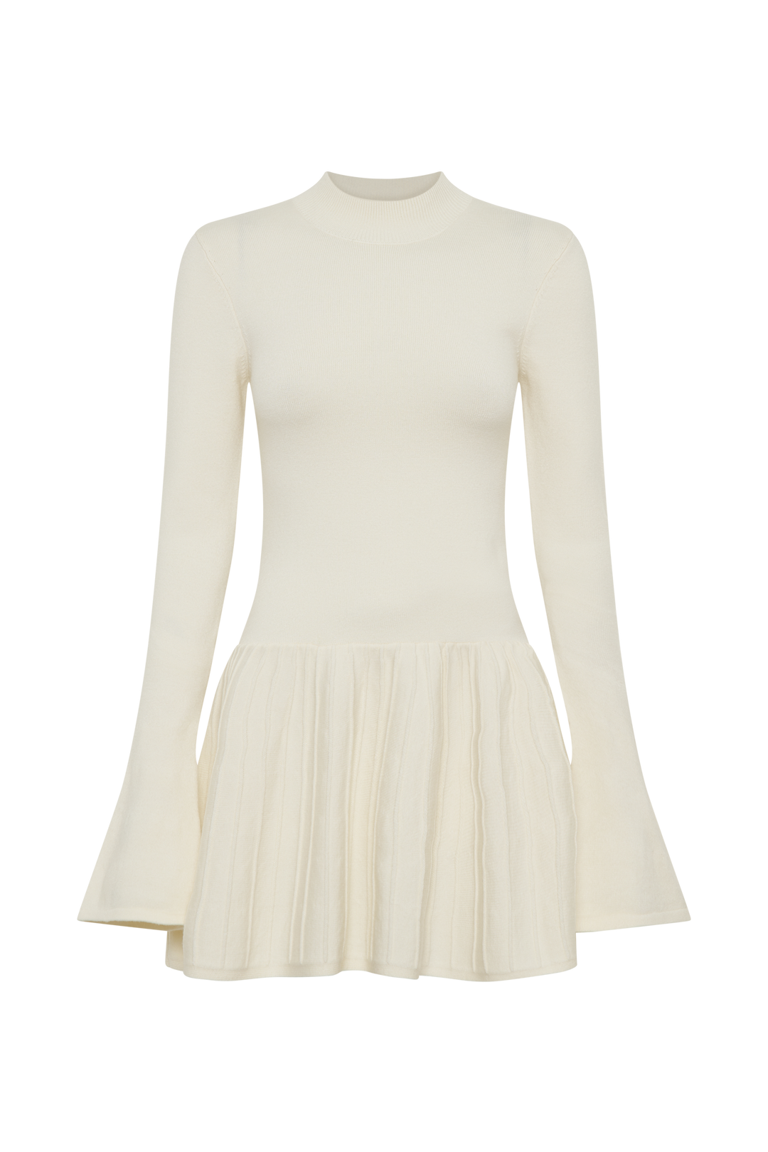 Blair Örgü Mini Elbise - Fildişi