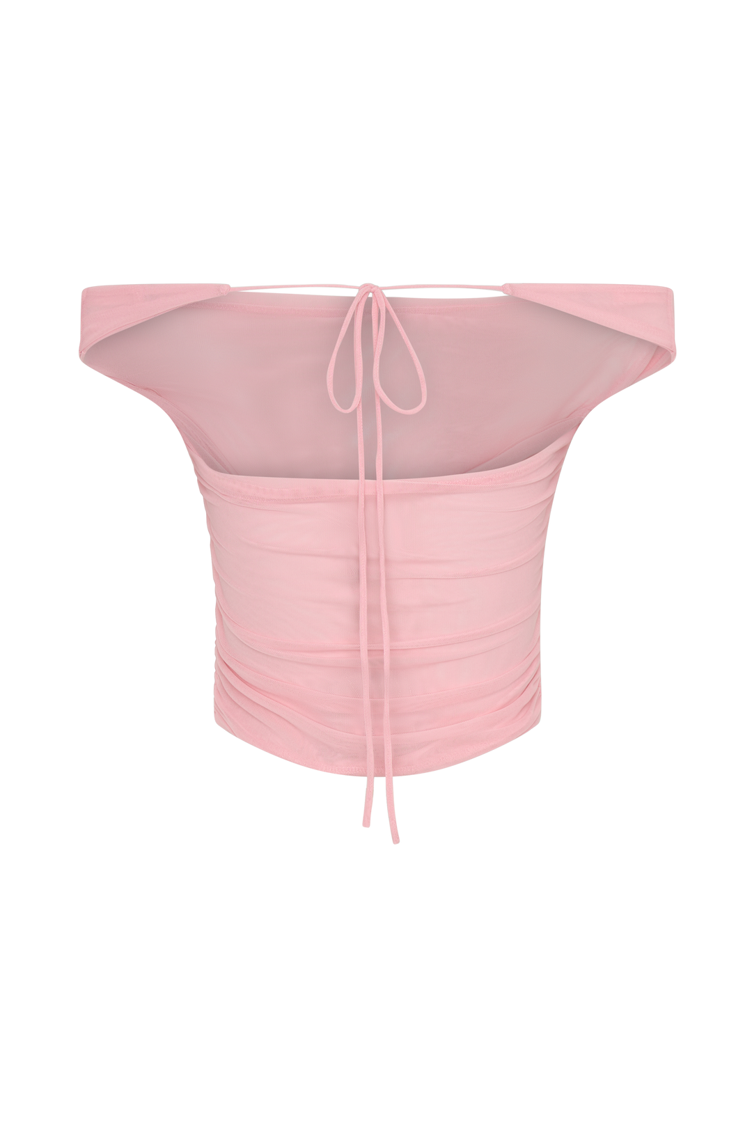 Brooklyn File Crop Top - Şeker Pembesi