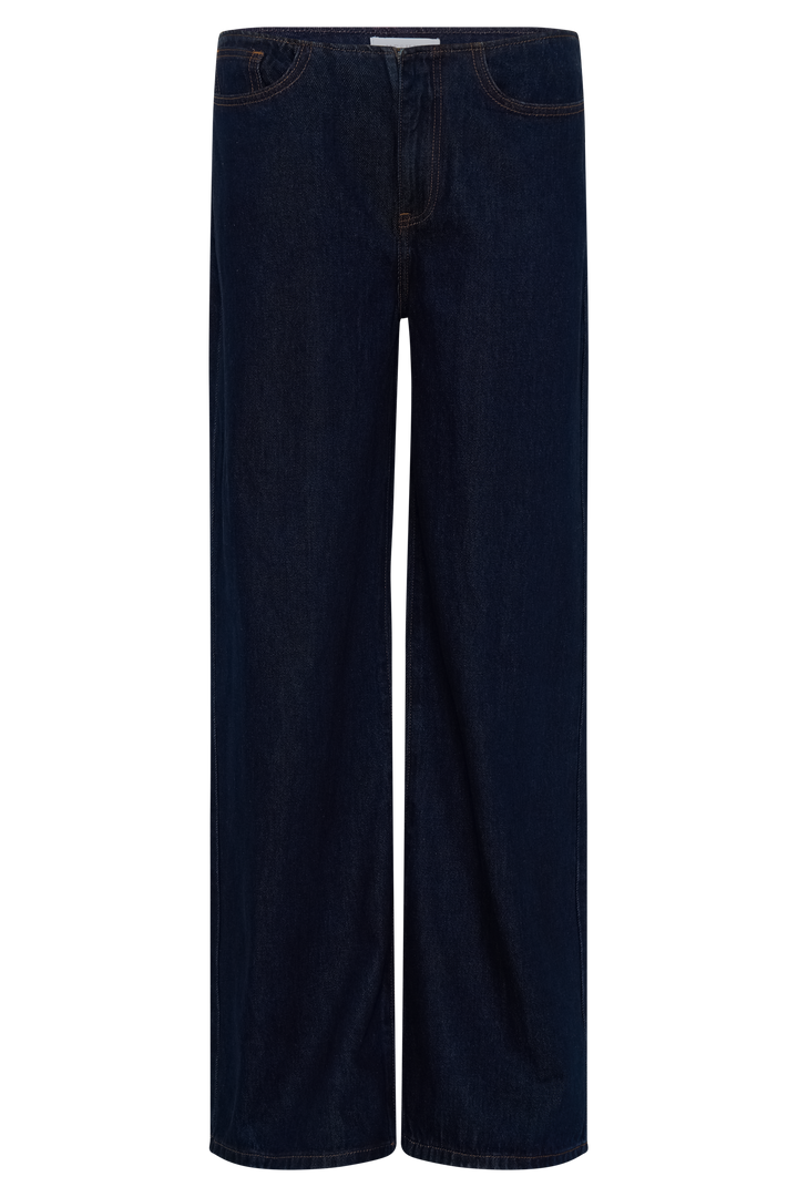 Caitlin Mid Bel Denim Flare Jeans - İndigo Mavi