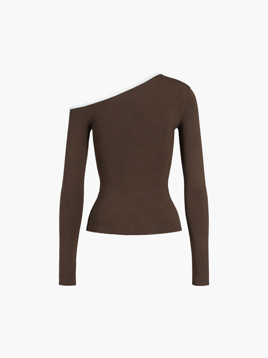 Kontrast Tek Omuz Bluz Üst