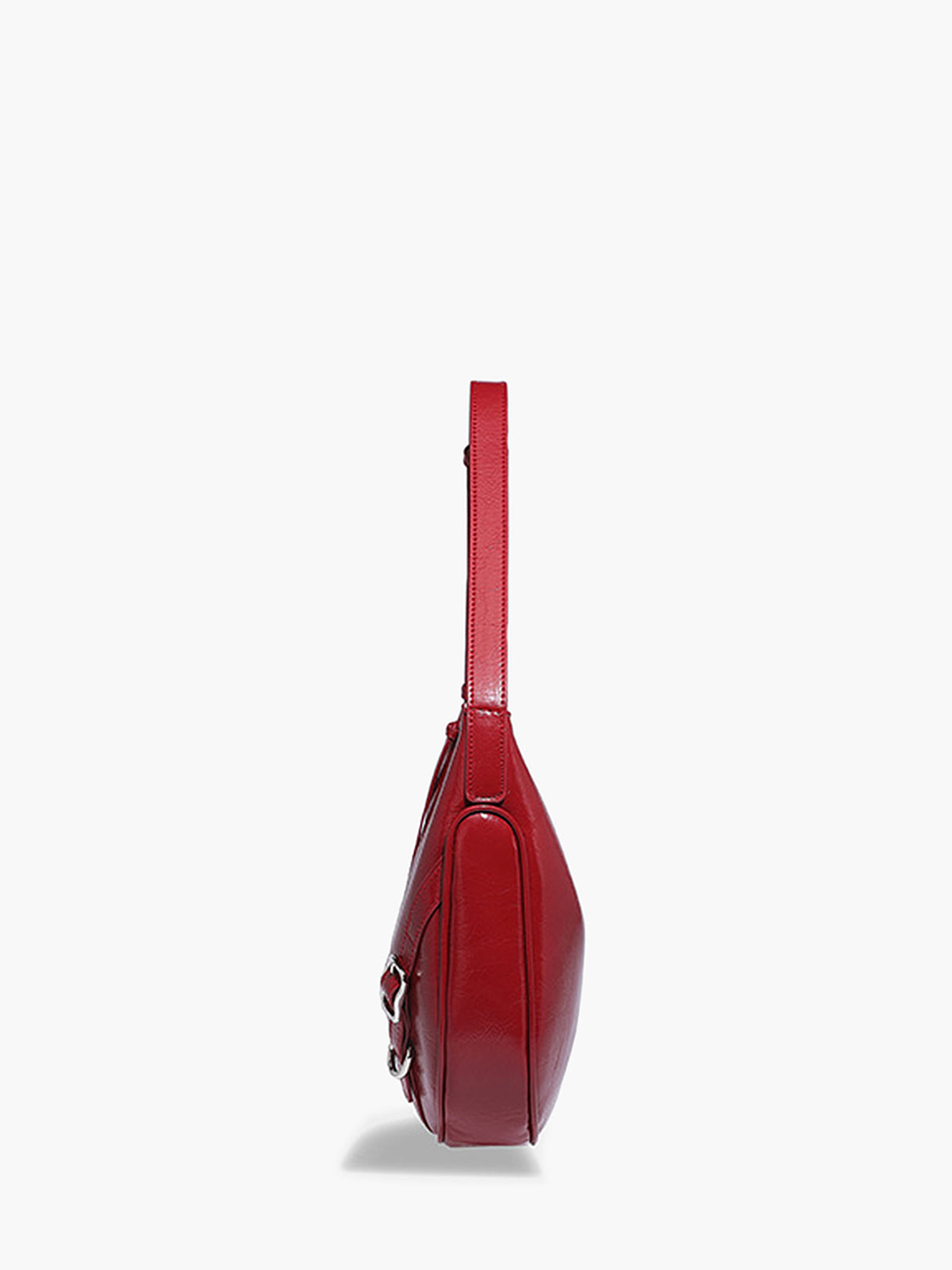 Crimson Elegance Hobo Çanta