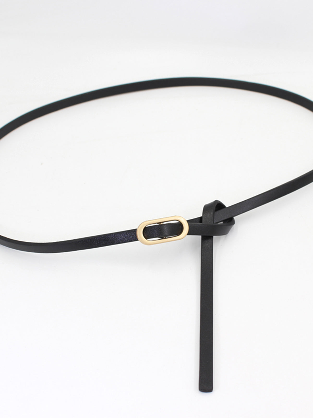 Slim Loop İnce Deri Kemer