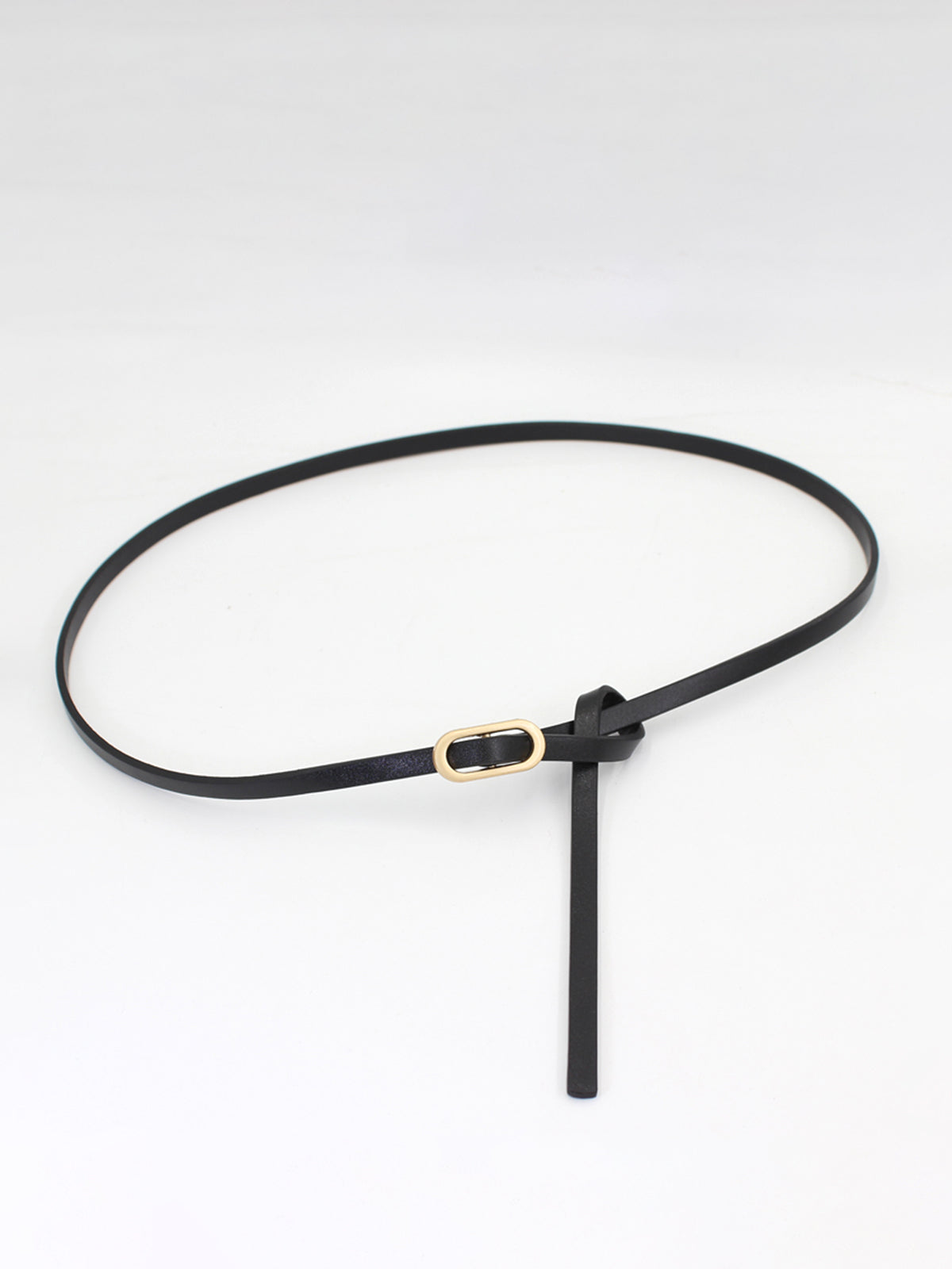 Slim Loop İnce Deri Kemer