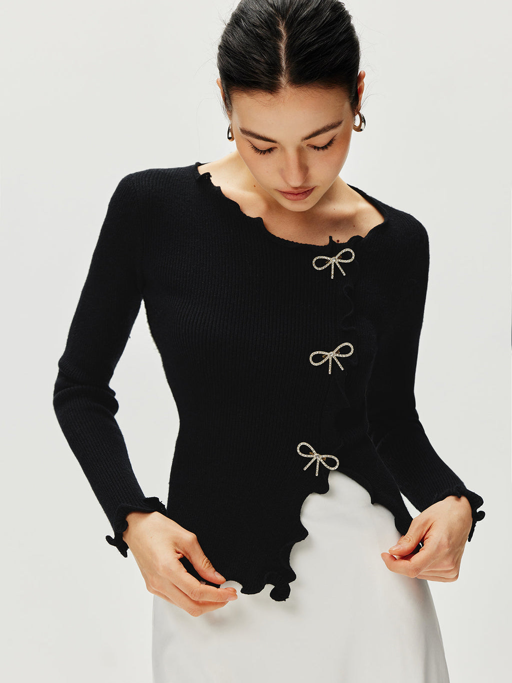 Fiyonklu Marul Kesim Bluz