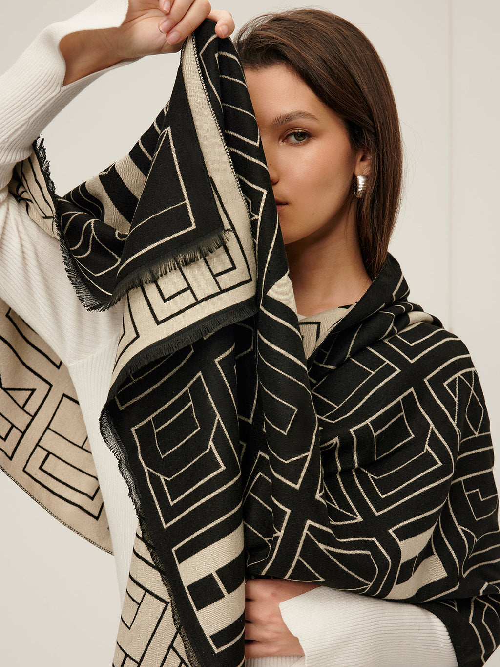 Geometric Elegance Şal