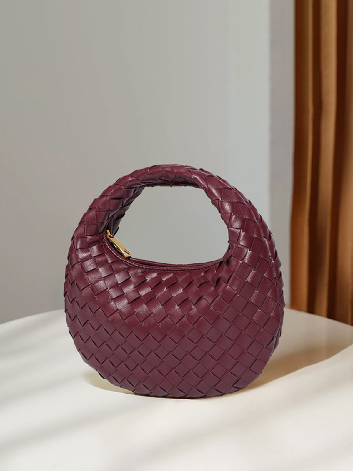 Woven Sepet Desenli Mini Çanta