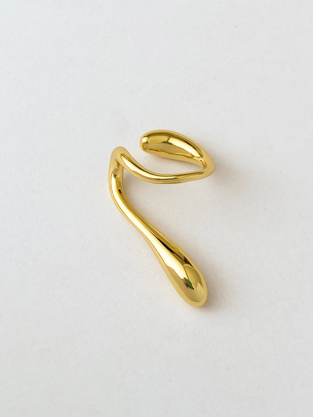 Sarmal Geometrik Su Damlası Küpe