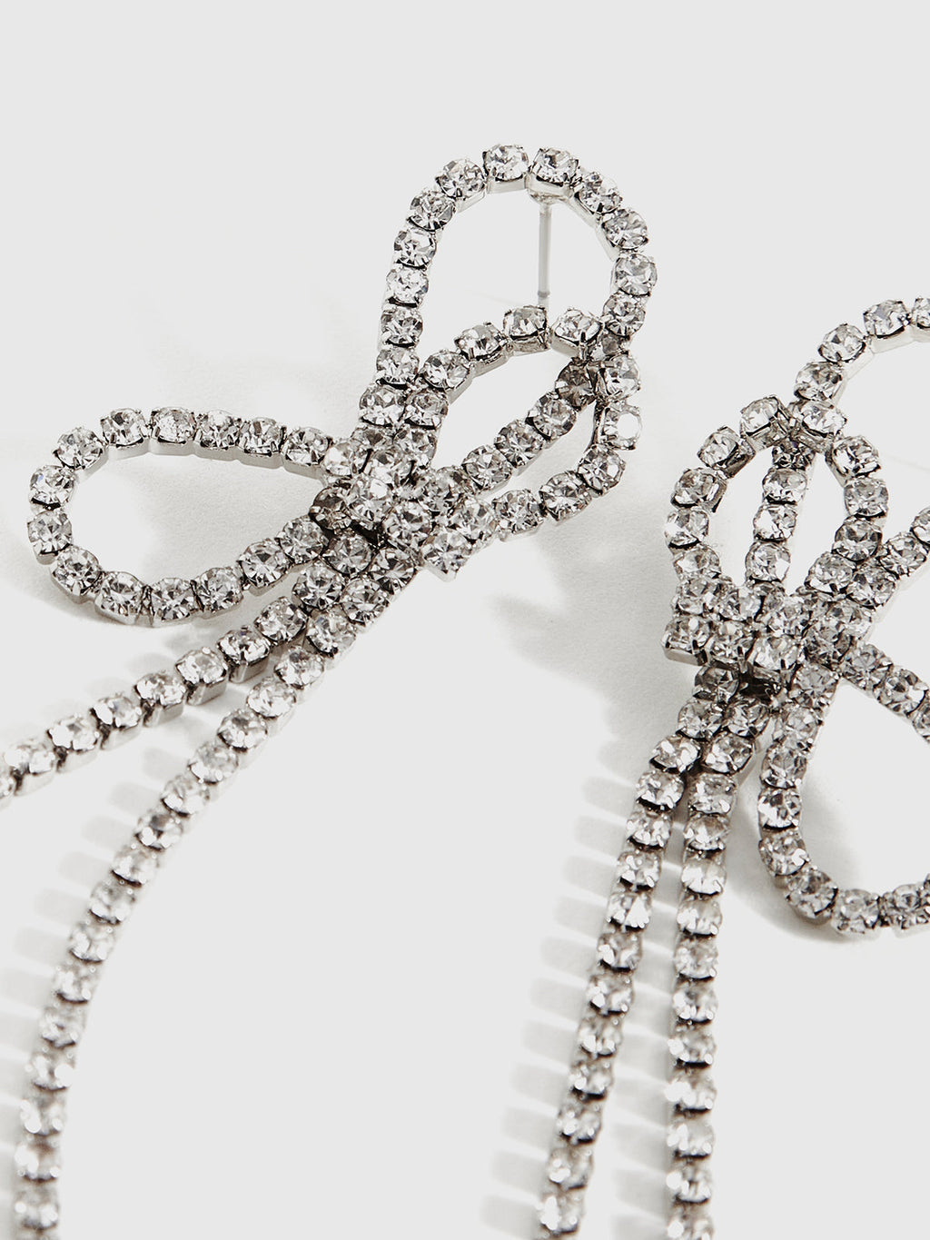 Stras Taşlı Uzun Küpe