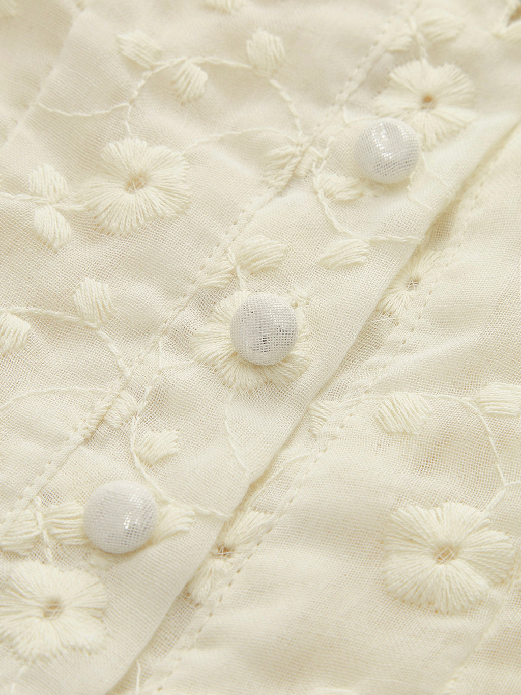 Çiçek Dantel Desenli Zarif Bluz