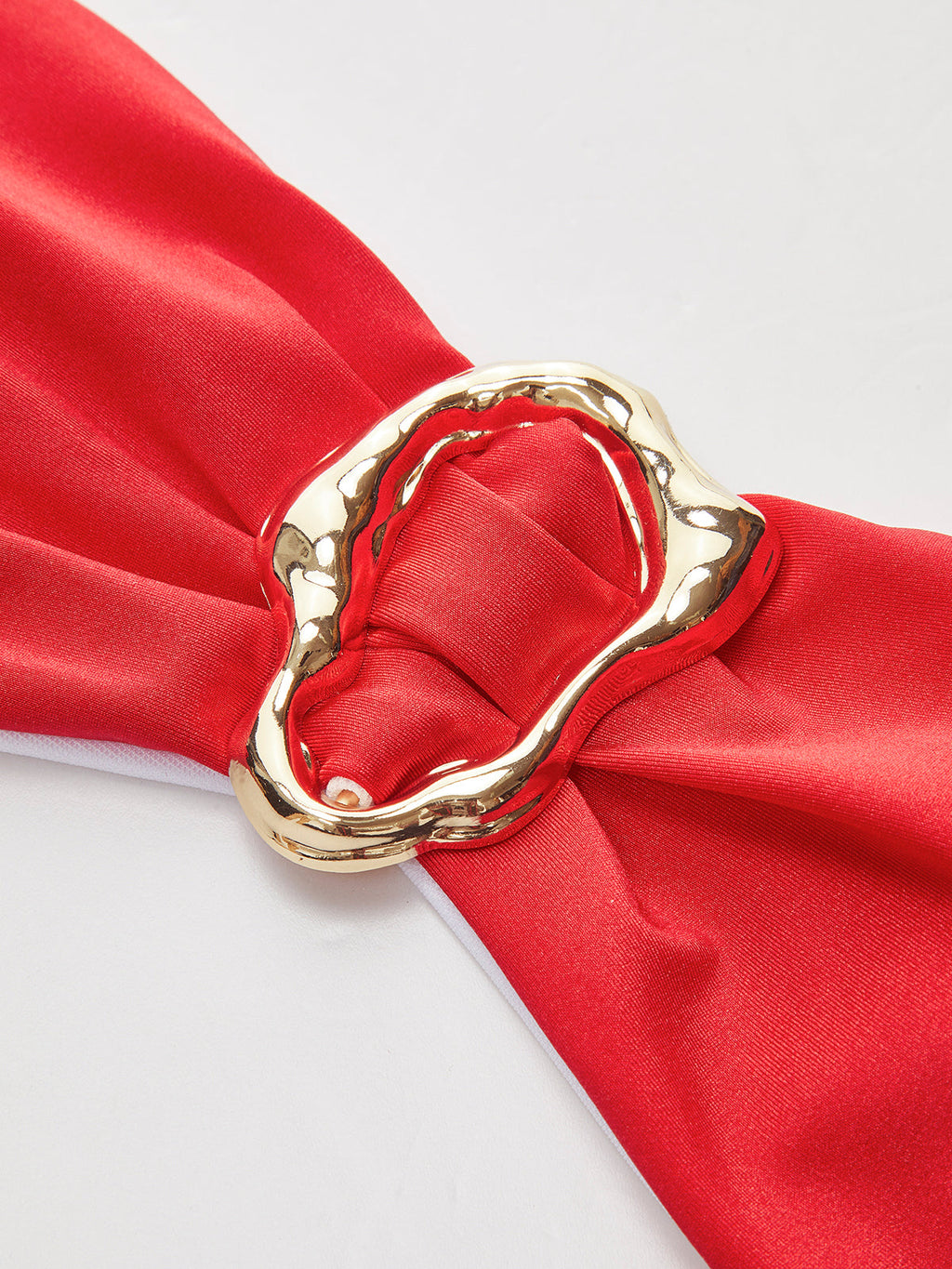 Metal Detayl Bow Bandeau Bikini