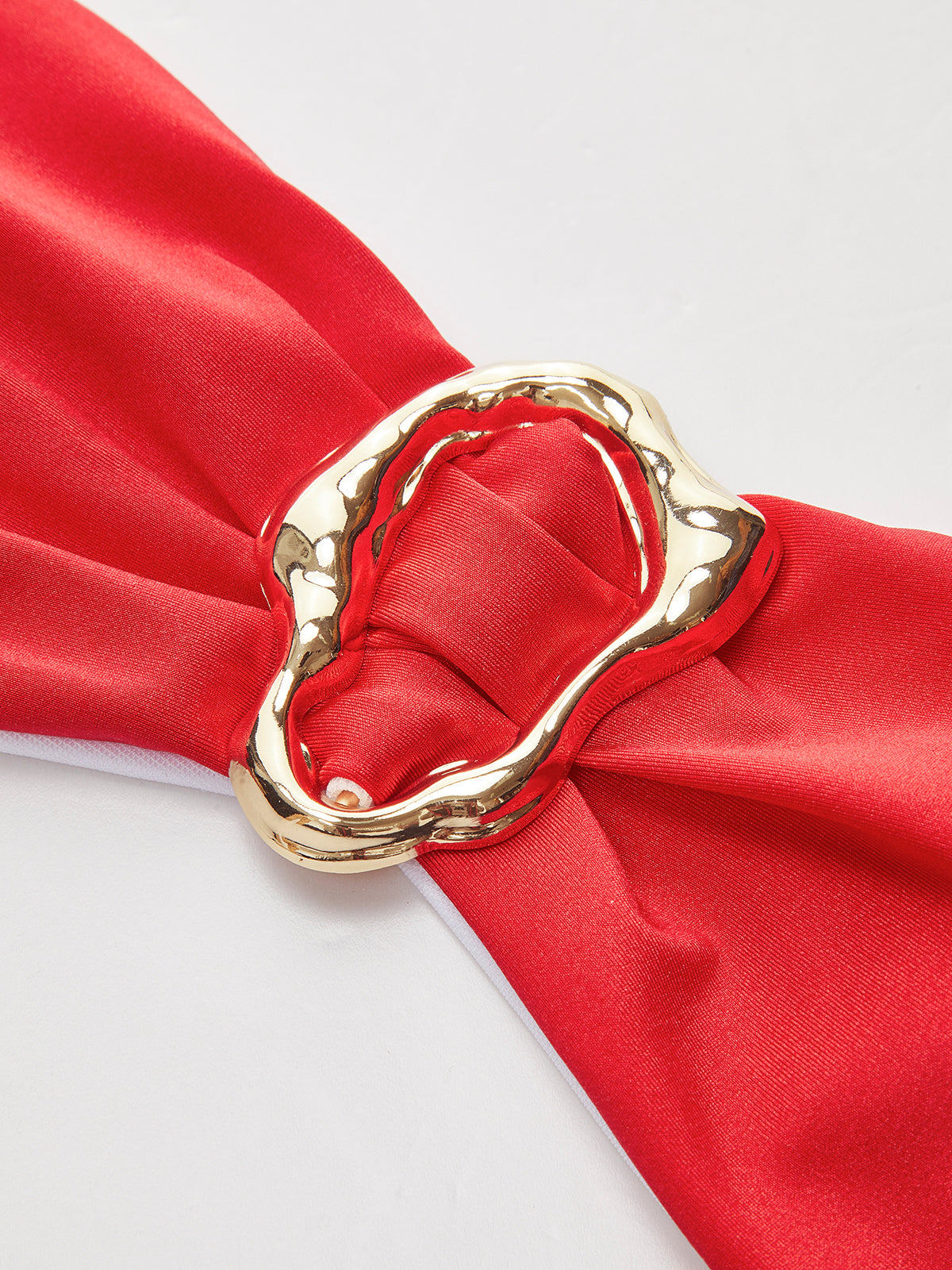 Metal Detayl Bow Bandeau Bikini