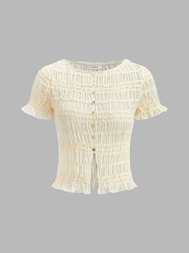 Fırfırlı Crop Top Etek Takımı