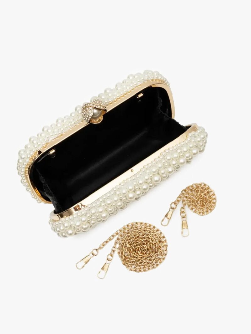 Gelin İncili Boncuklu El Çantası