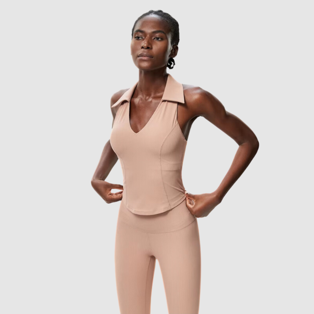 Yakalı Ribanalı Spor Giyim Seti