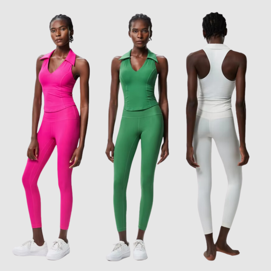 Yakalı Ribanalı Spor Giyim Seti