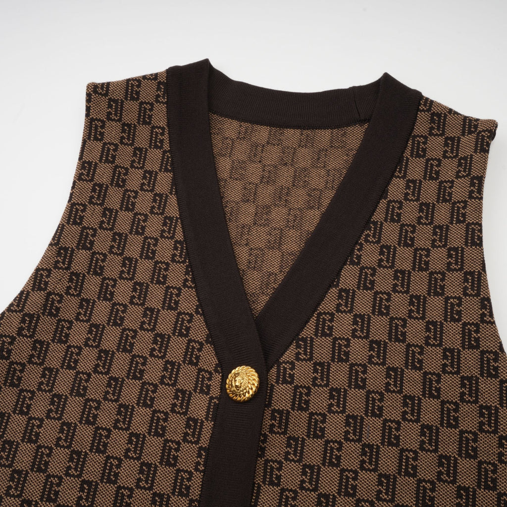 Cyrielle Monogram-Jakarlı Üst Ve Pantolon Eşleştirme Seti