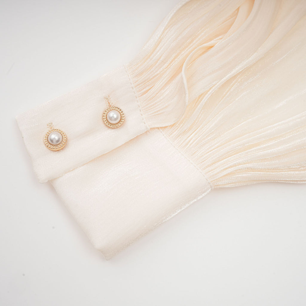 Eugénie Nötr Pilili Fırfırlı Mini Elbise