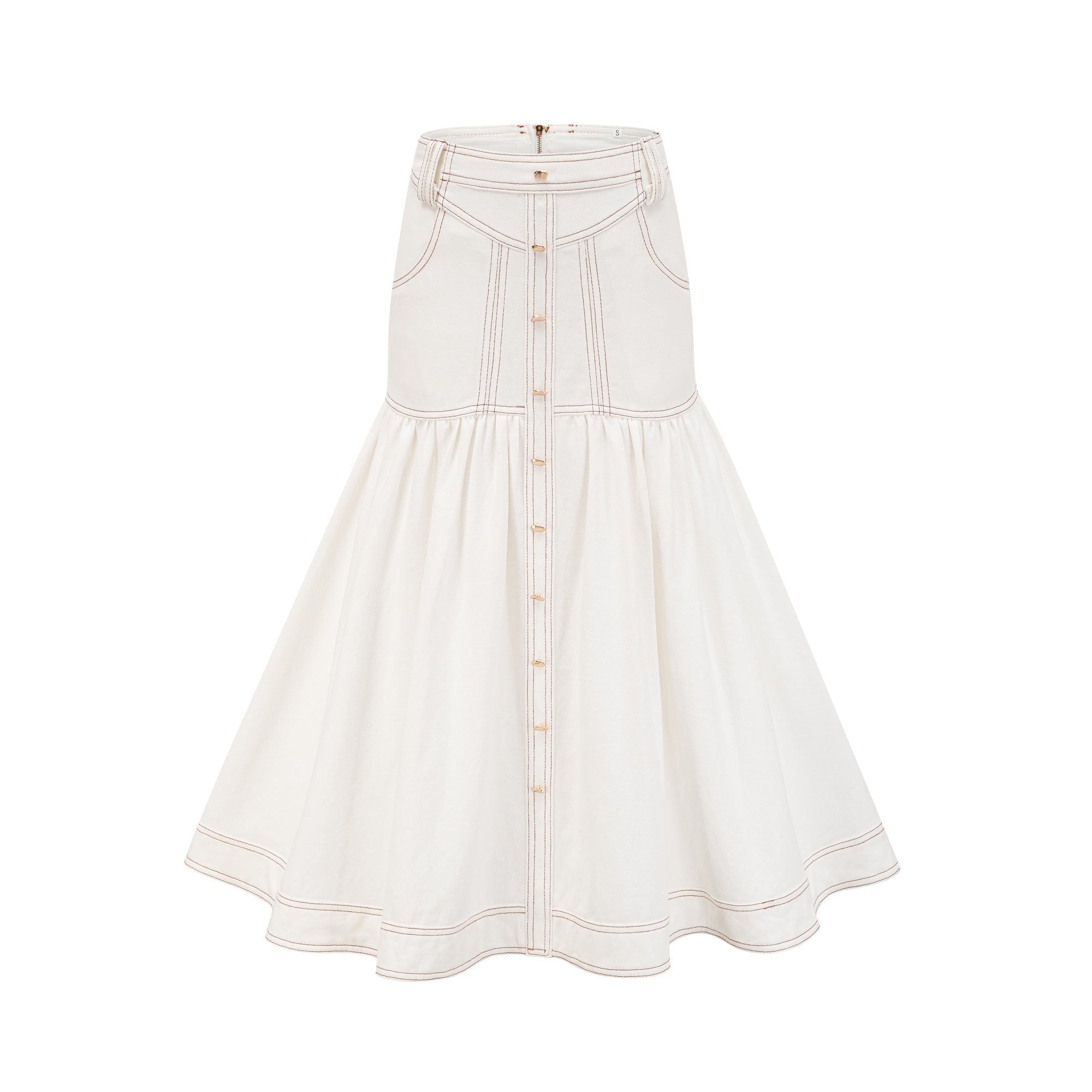 Brielle Denim Üst Ve Etek Eşleştirme Seti