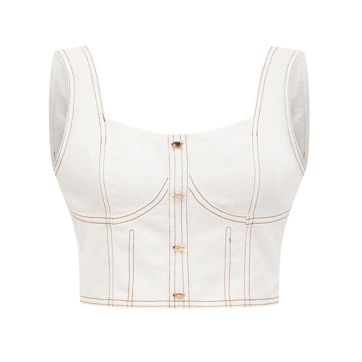 Brielle Denim Üst Ve Etek Eşleştirme Seti