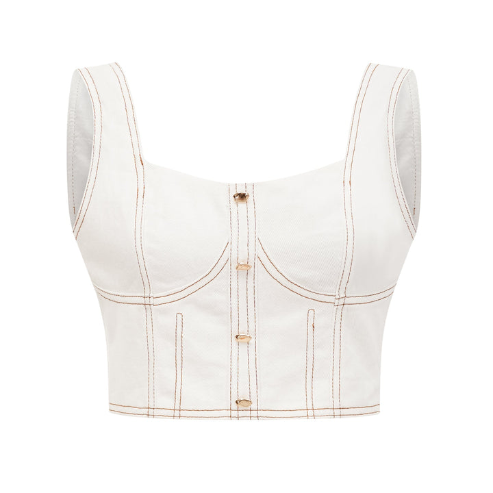 Brielle Denim Üst Ve Etek Eşleştirme Seti