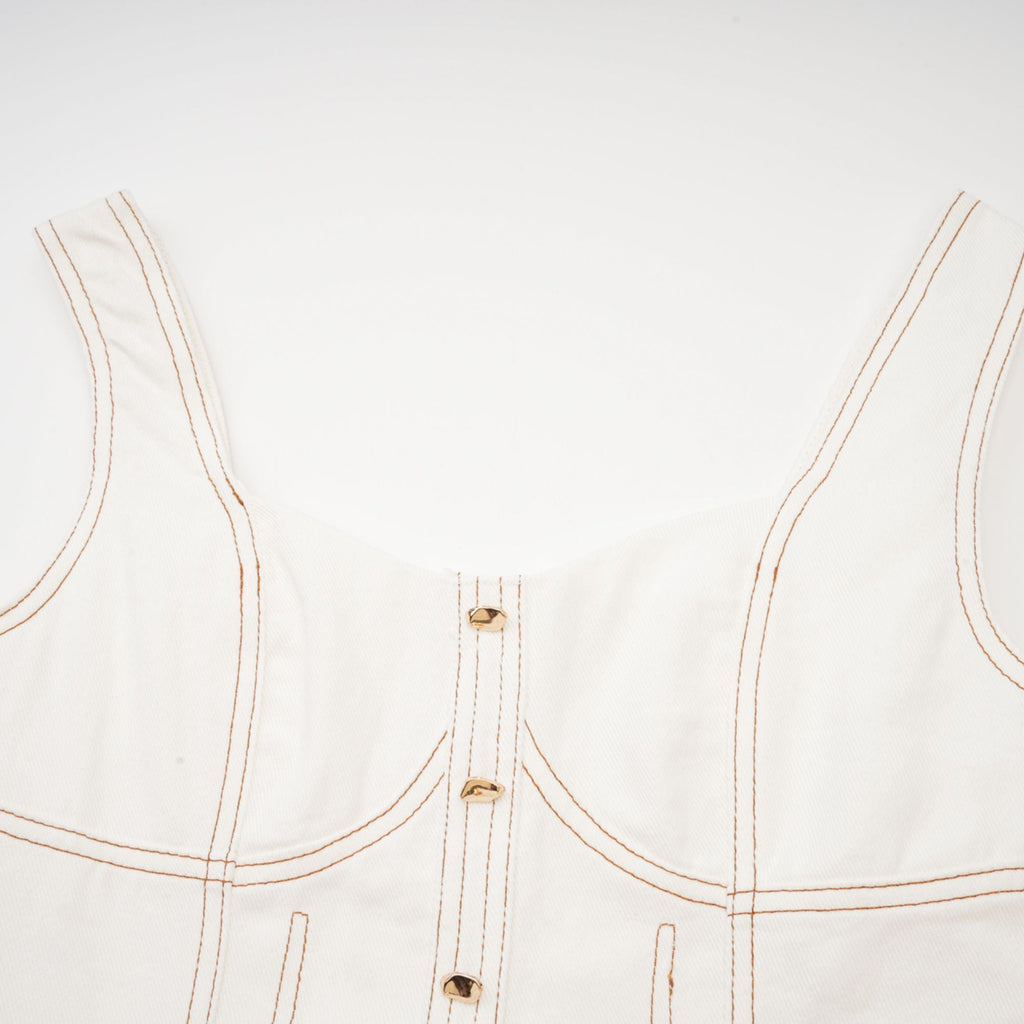 Brielle Denim Üst Ve Etek Eşleştirme Seti