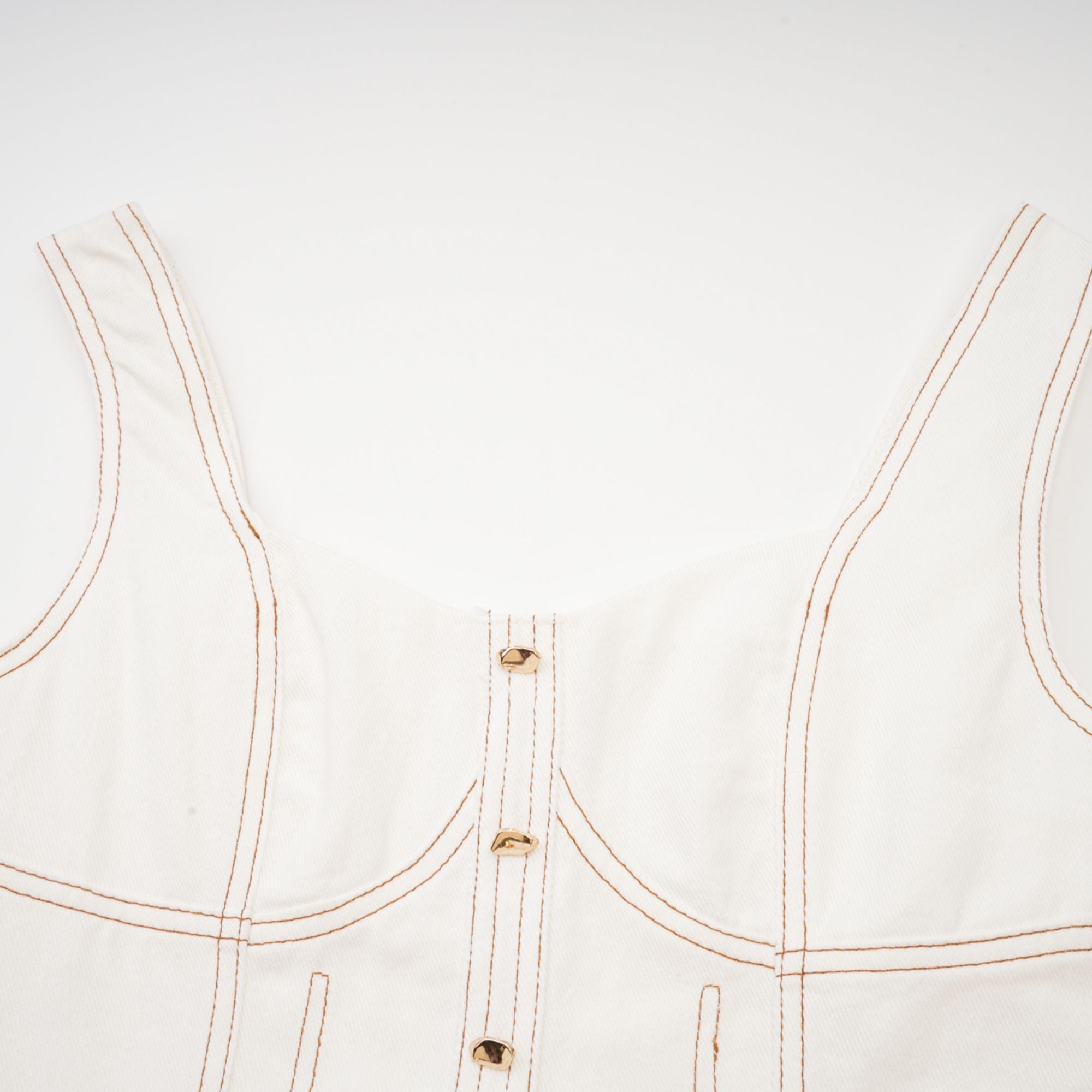 Brielle Denim Üst Ve Etek Eşleştirme Seti