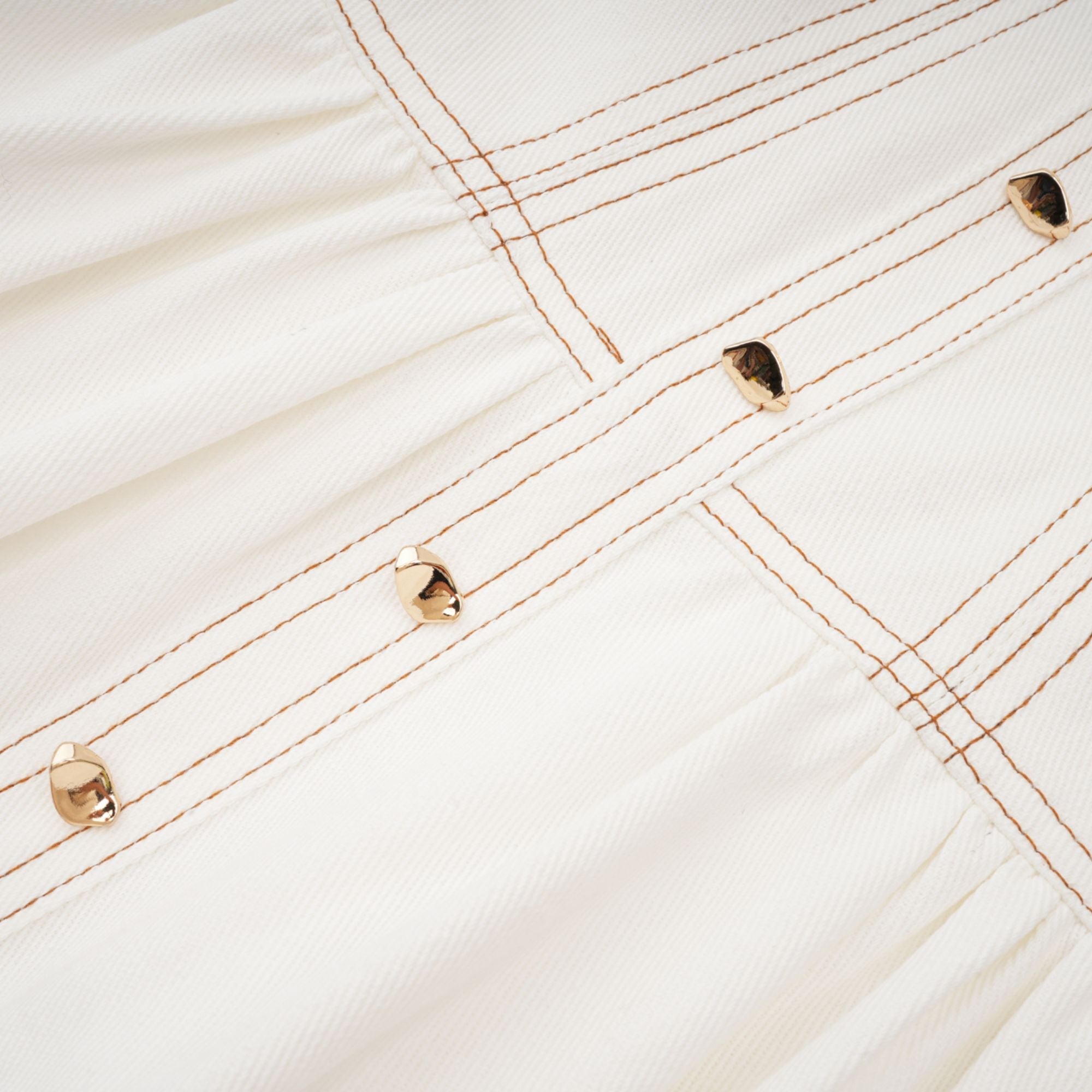 Brielle Denim Üst Ve Etek Eşleştirme Seti
