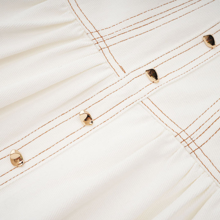 Brielle Denim Üst Ve Etek Eşleştirme Seti