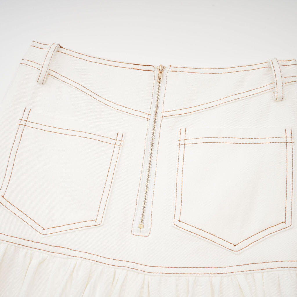 Brielle Denim Üst Ve Etek Eşleştirme Seti