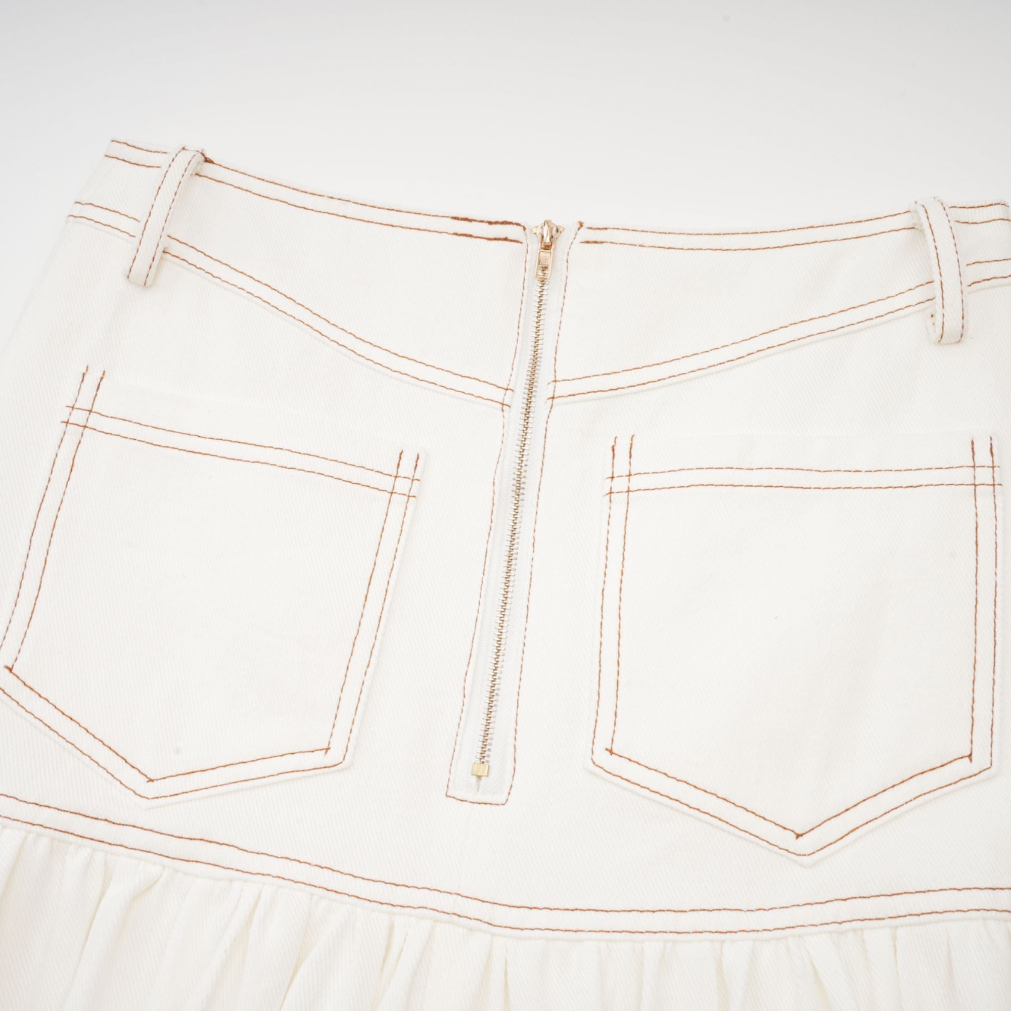 Brielle Denim Üst Ve Etek Eşleştirme Seti