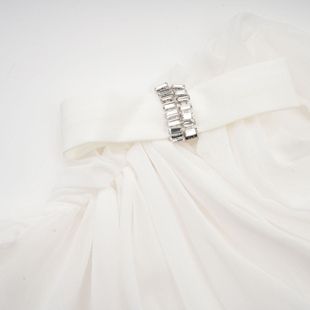 Andrea Asimetrik Tül Bluz ve Etek Takım