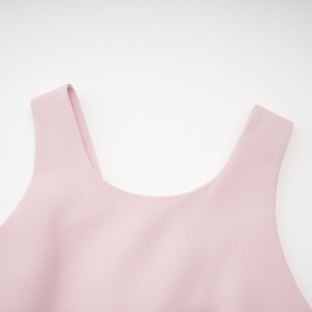 Nastassia Pembe Suni İnci Mini Elbise