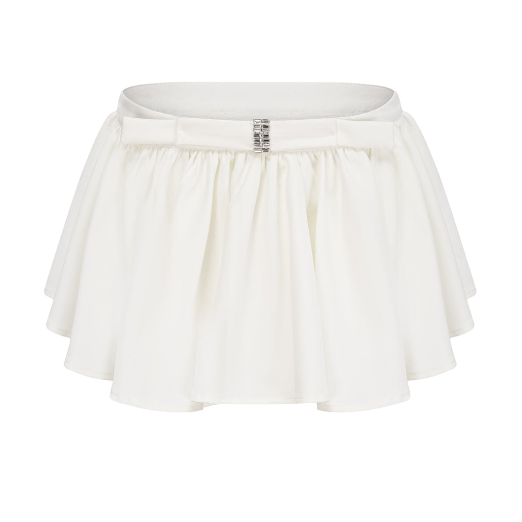 Andrea Asimetrik Tül Bluz ve Etek Takım