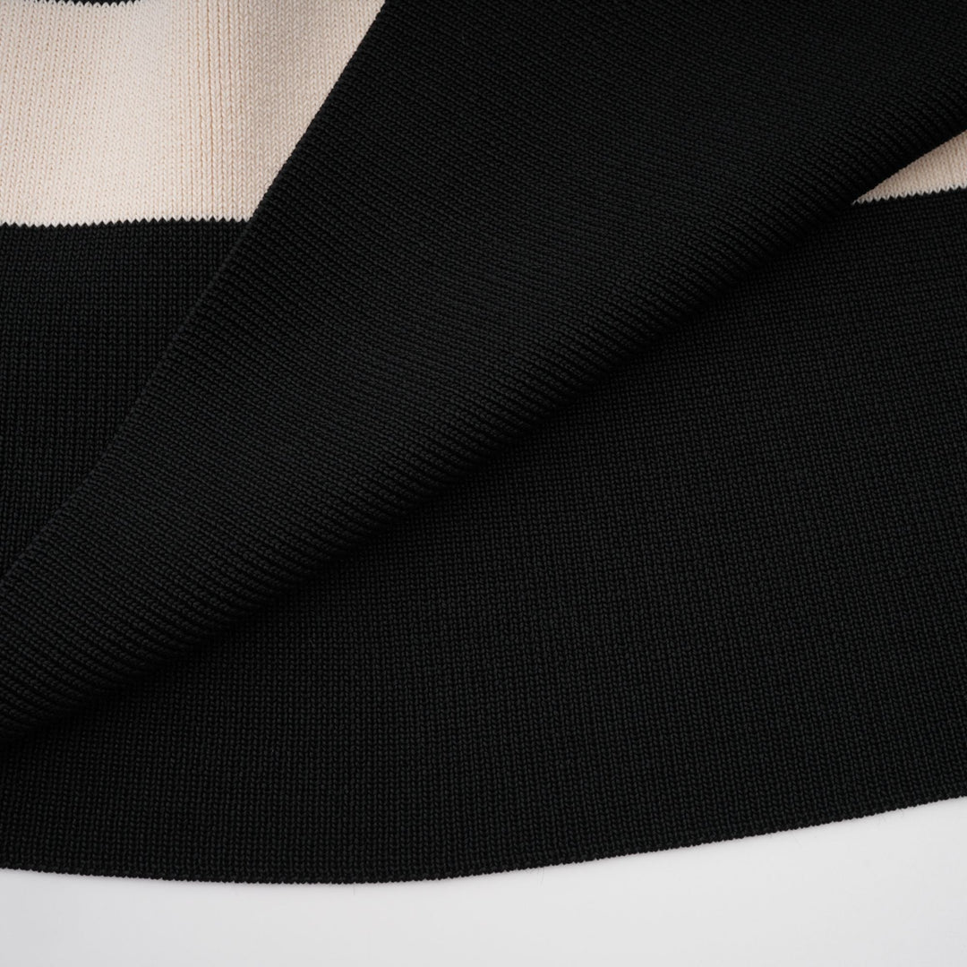Clothilde Çizgili Desen Pilili Mini Elbise