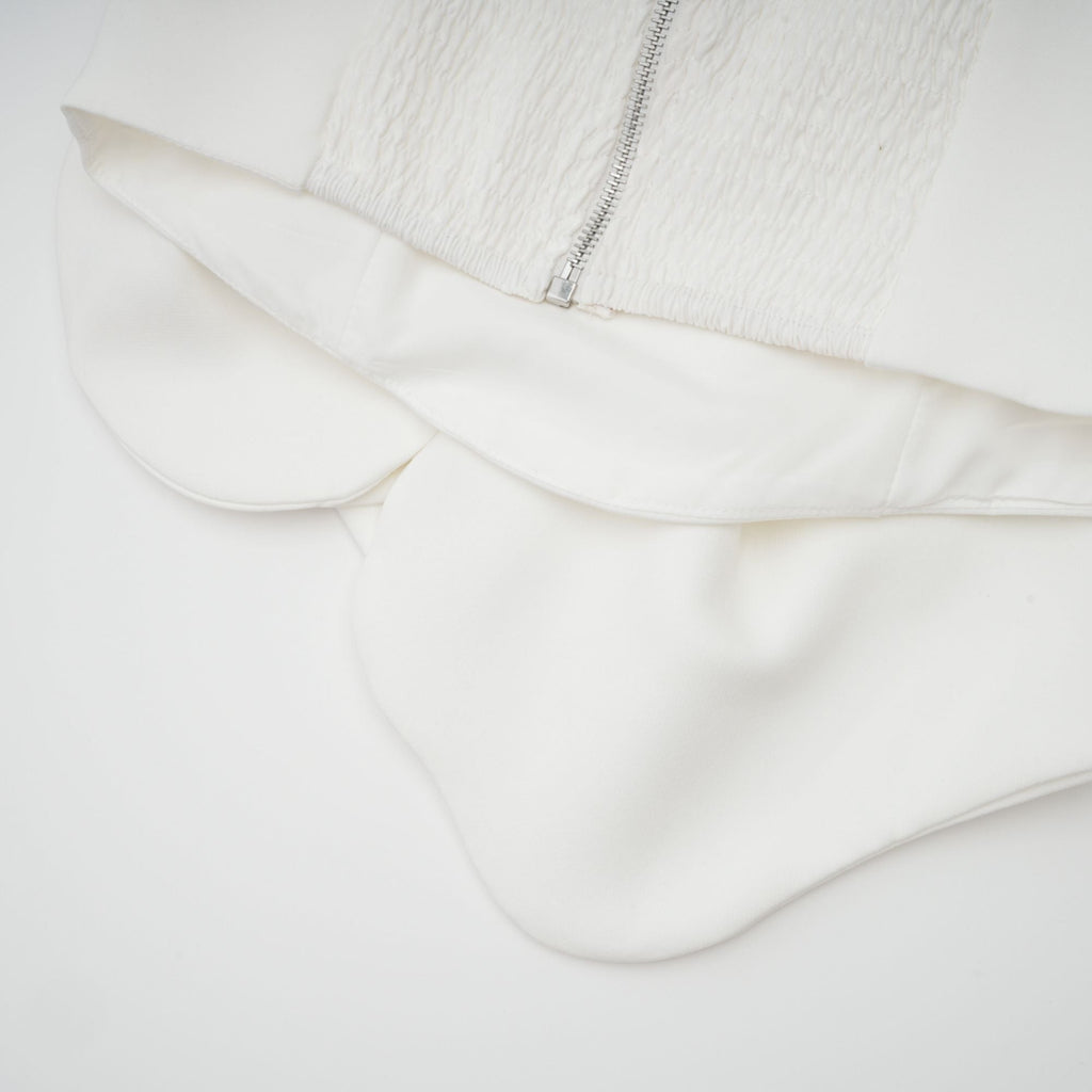 Pénélope Beyaz Çiçekli Düşük Omuzlu Üst