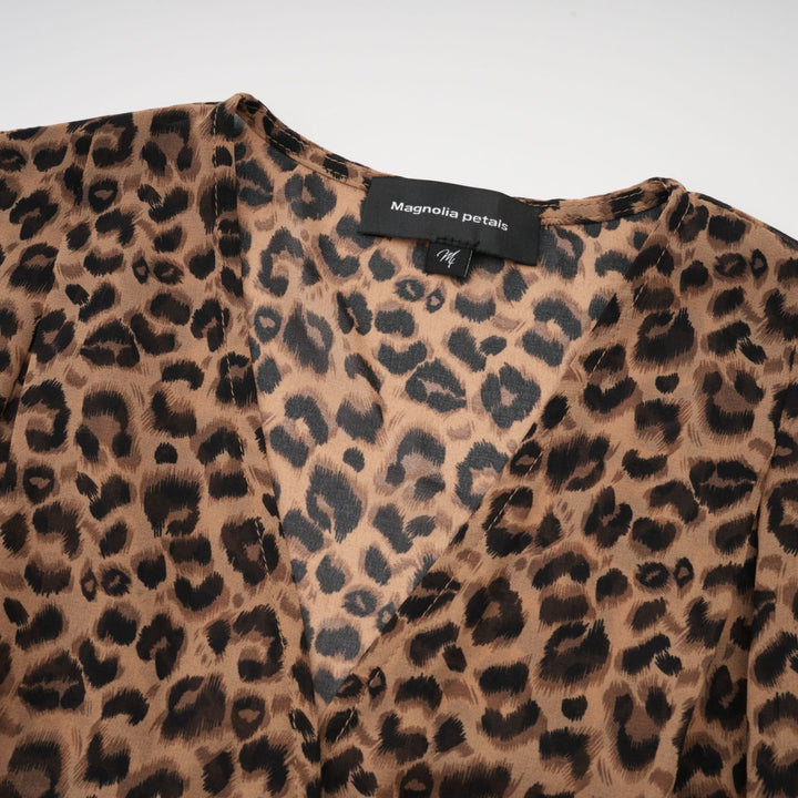 Laurence Leopar Desenli Mini Elbise