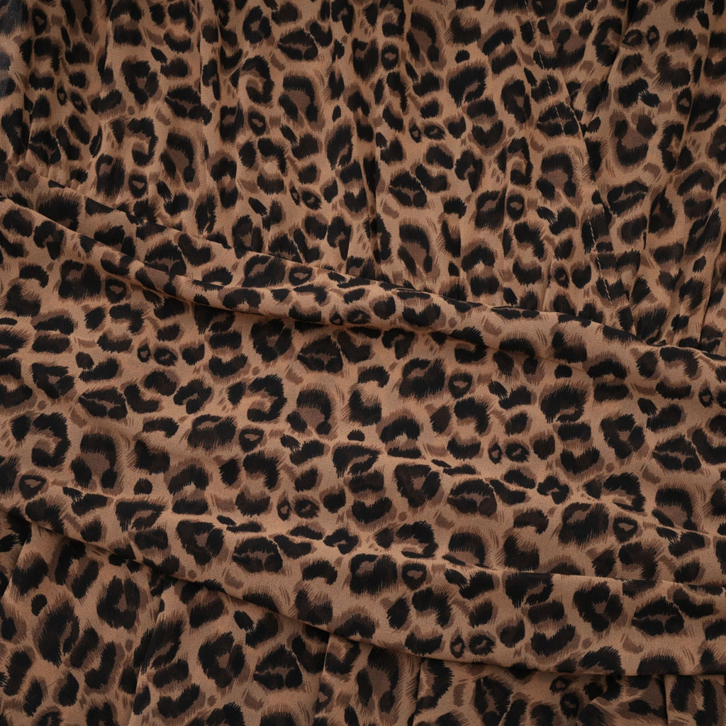 Laurence Leopar Desenli Mini Elbise