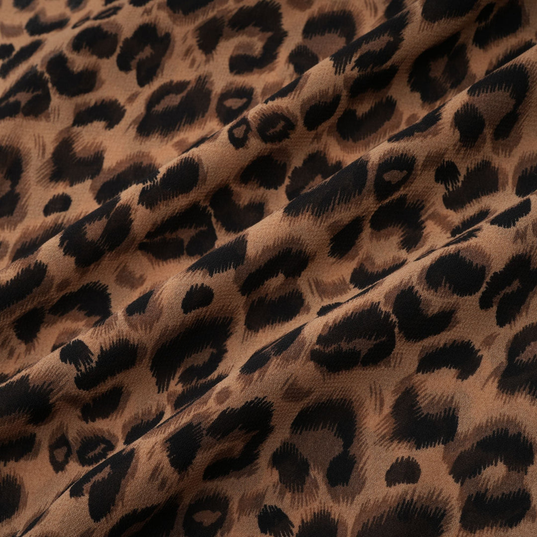 Laurence Leopar Desenli Mini Elbise