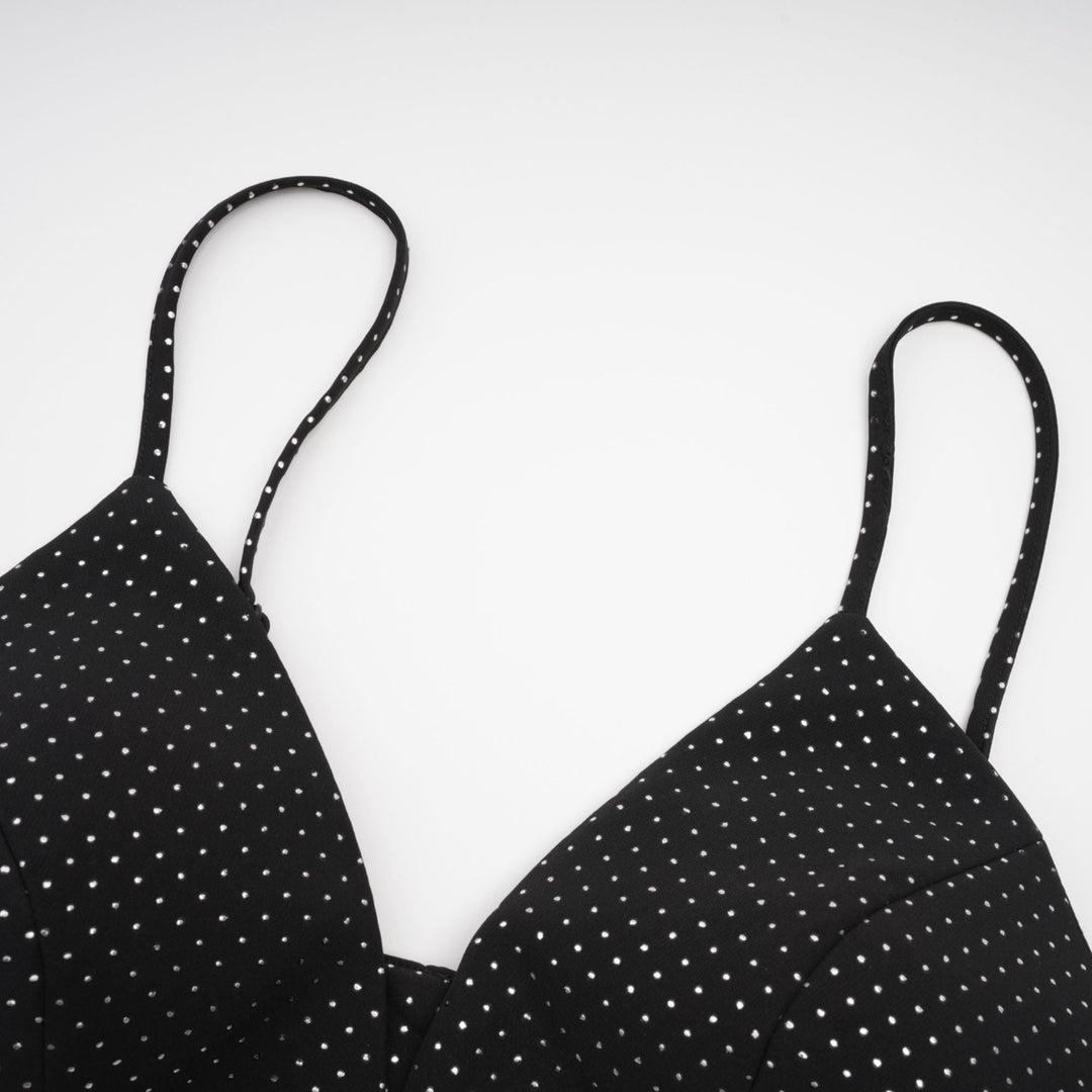 Rowena Puantiyeli Ceket &amp; Yelek Üst &amp; Pantolon Uyumlu Takım