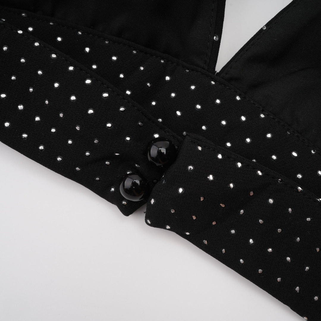 Rowena Puantiyeli Ceket &amp; Yelek Üst &amp; Pantolon Uyumlu Takım