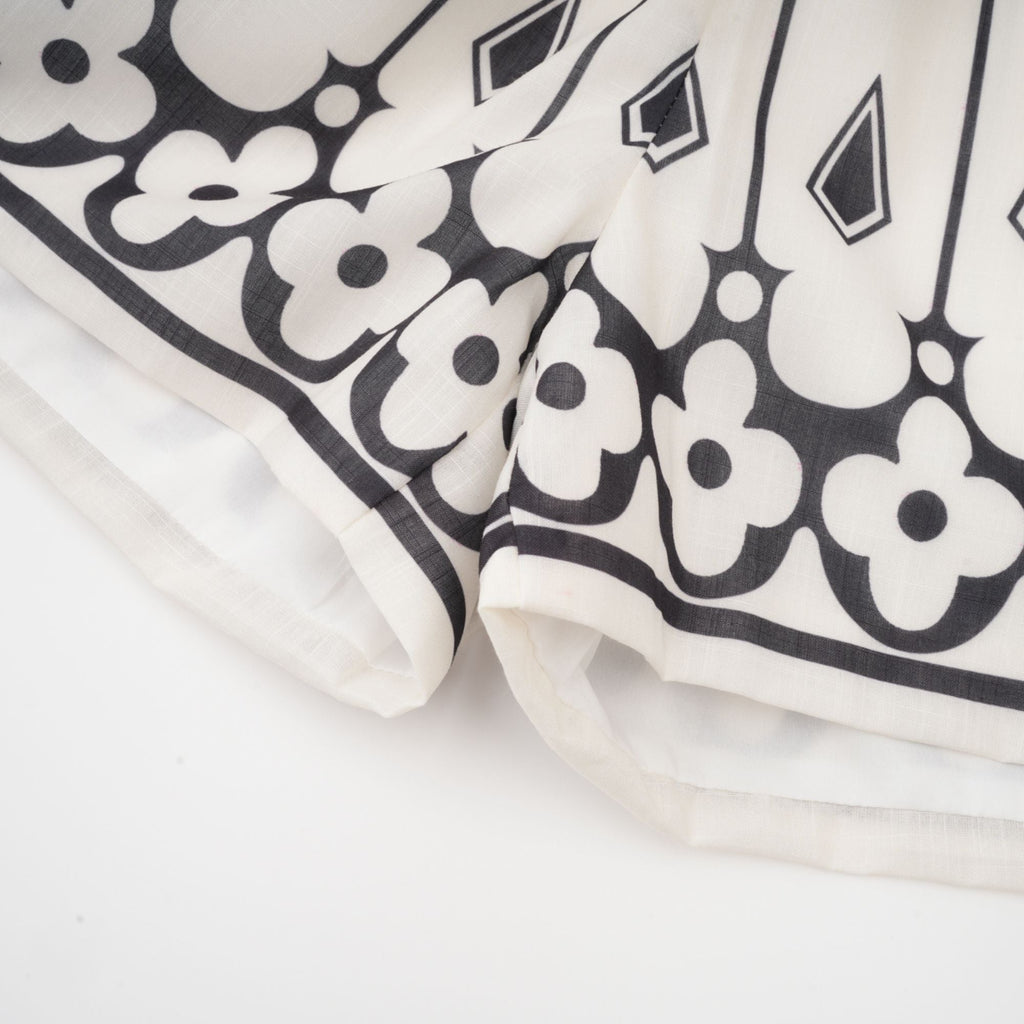 Allie Grafik Baskılı Gömlek Ve Şort Eşleştirme Seti