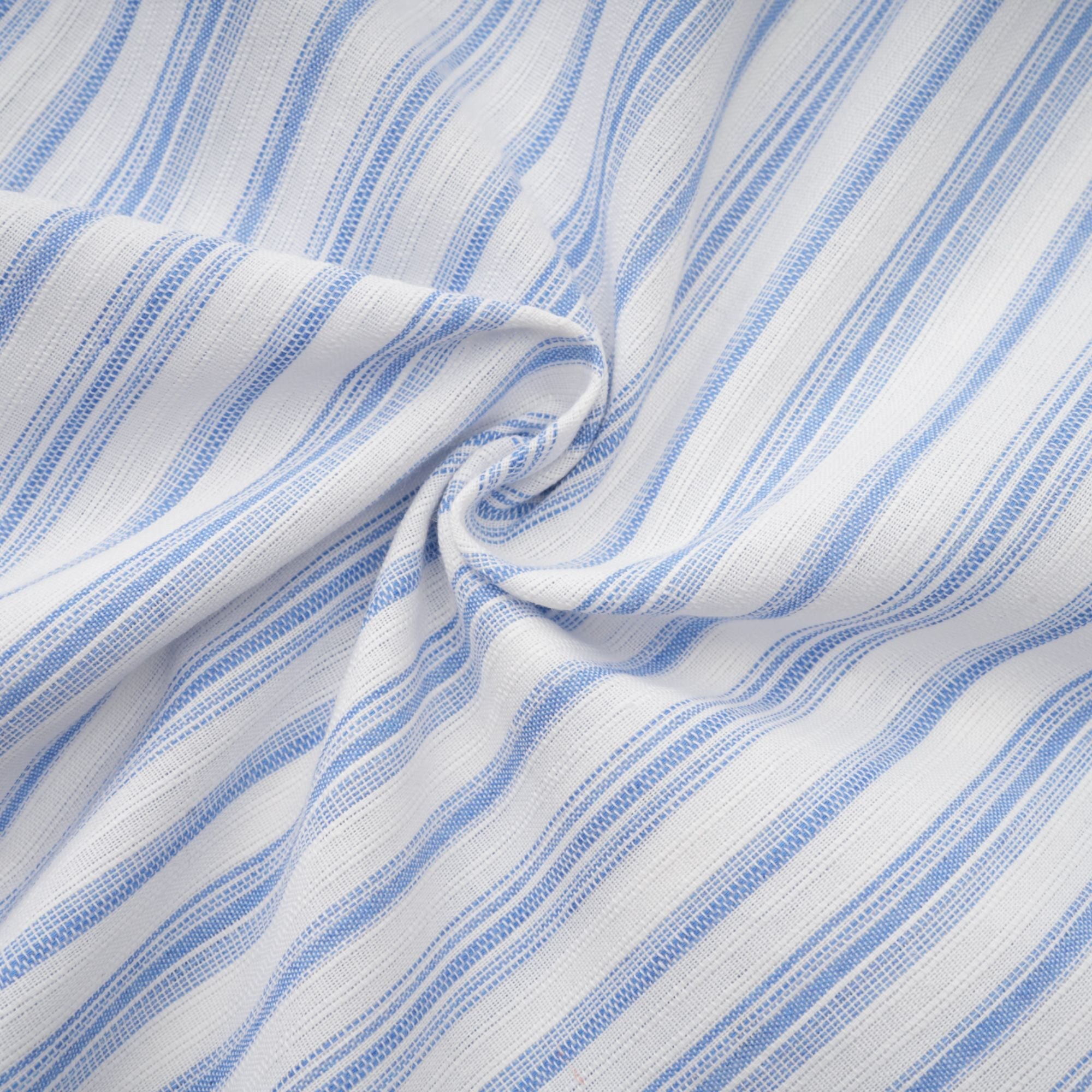 Vivien İşlemeli İnce Çizgili Desenli Gömlek