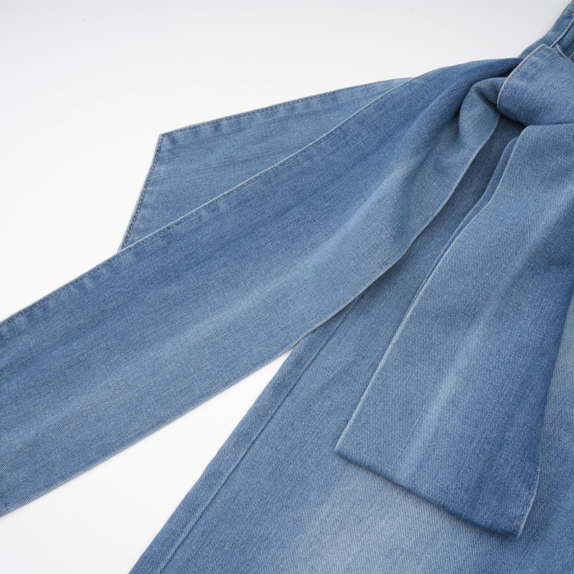 Ysabella Fiyonk Detaylı Geniş Paça Jean Pantolon