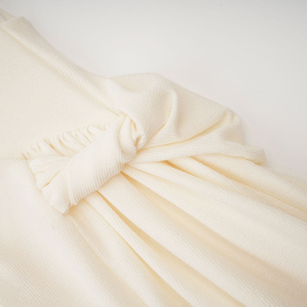 Lanetta Jarse Örgü Dökümlü Maksi Elbise